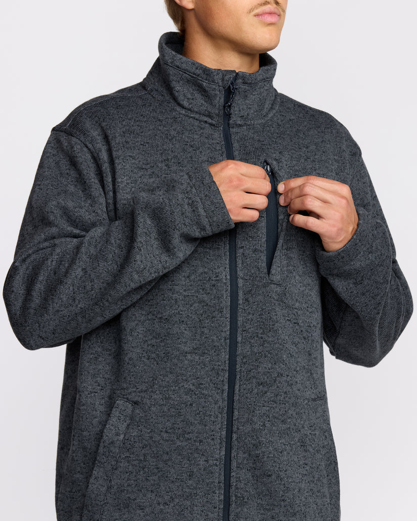 BOUNDARY MOCK NECK ZIP
