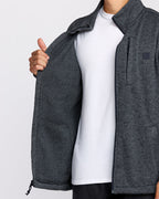 BOUNDARY MOCK NECK ZIP