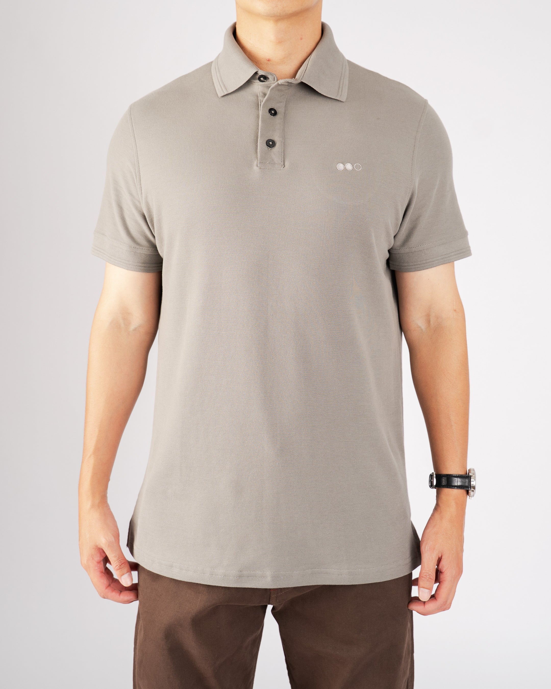 Polo Camisero Slim Gris