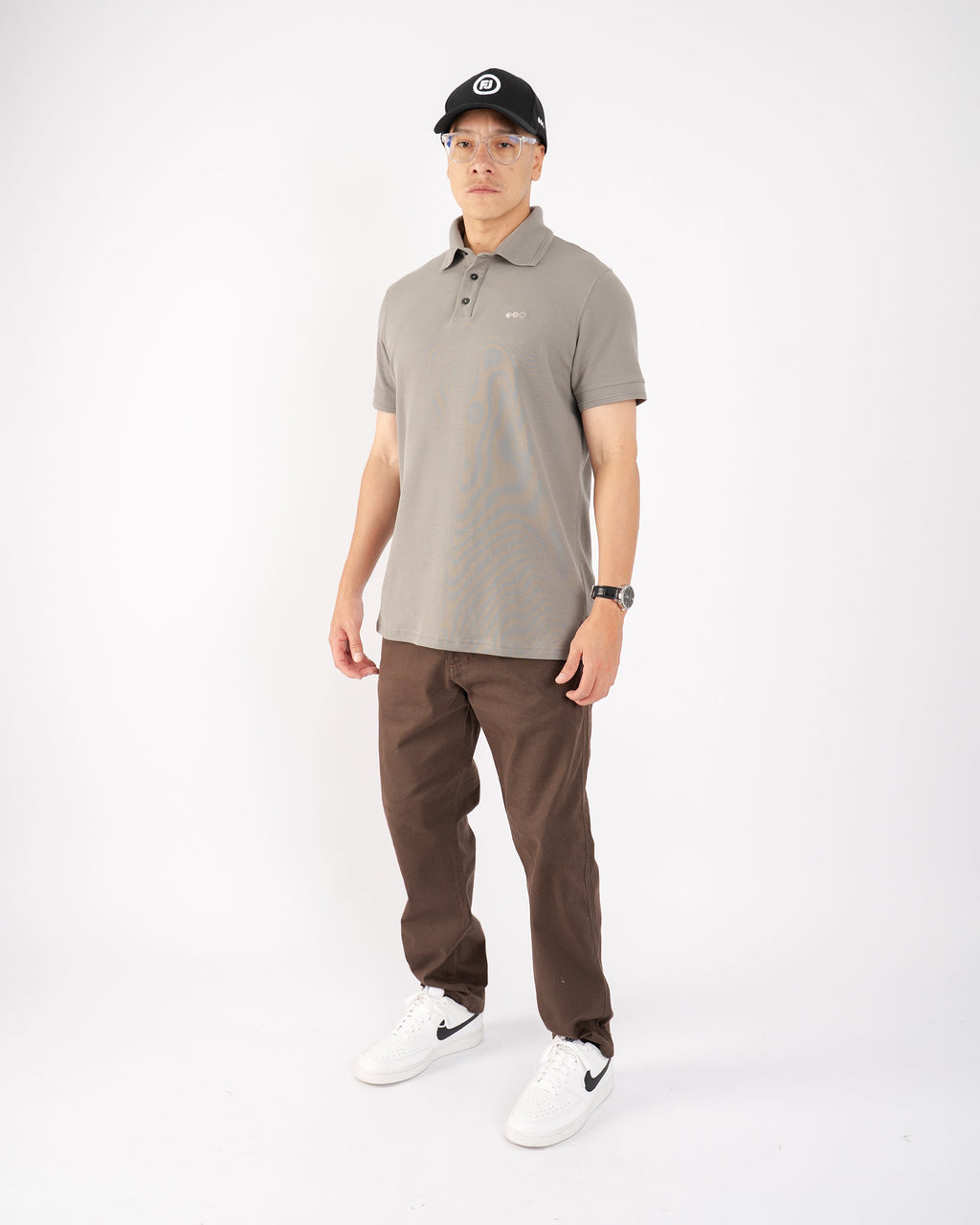 Polo Camisero Slim Gris