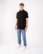 Polo Camisero Slim Negro