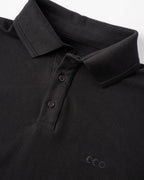 Polo Camisero Slim Negro