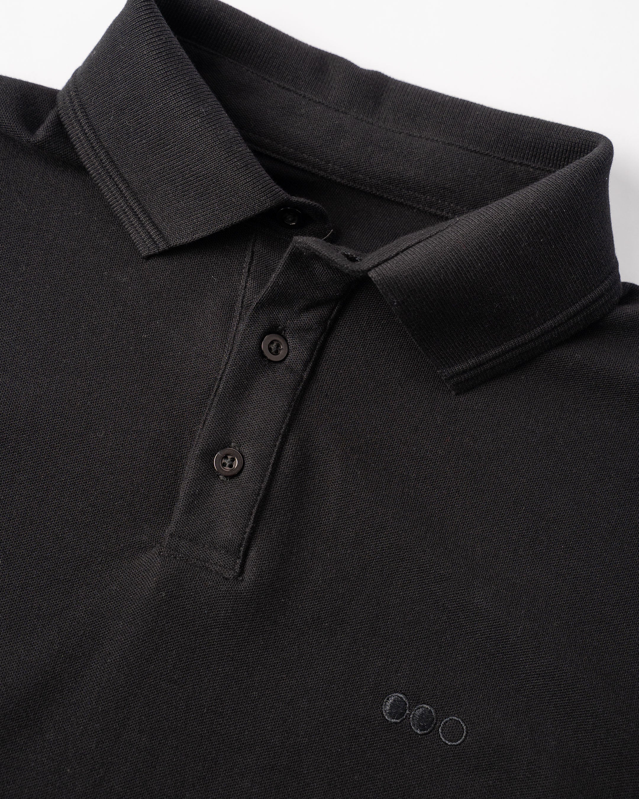 Polo Camisero Slim Negro