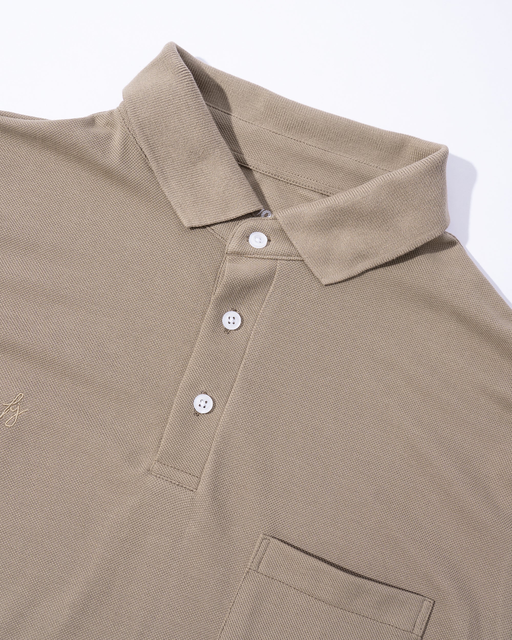 Polo Camisero Regular Marrón Claro