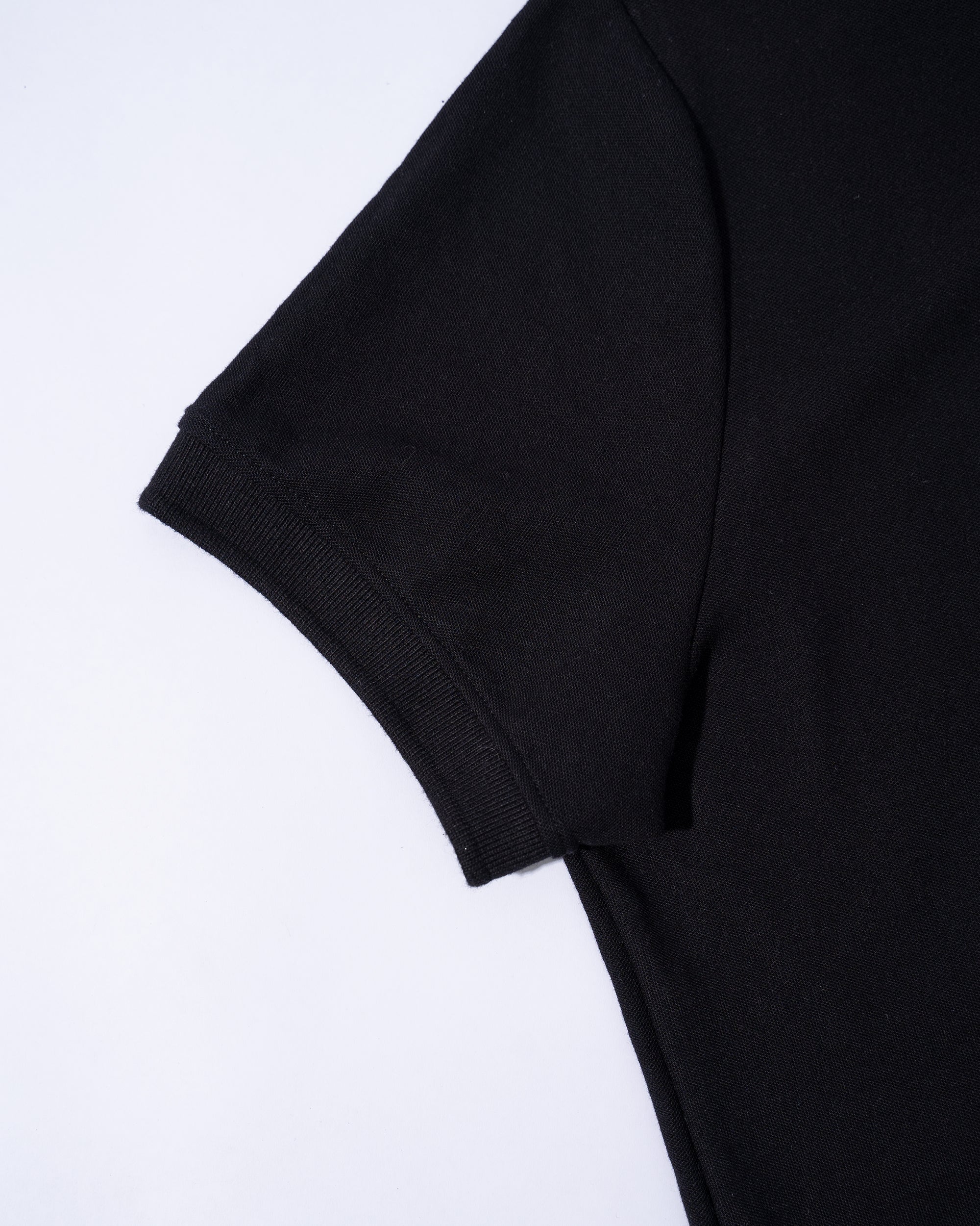 Polo Camisero Regular Negro