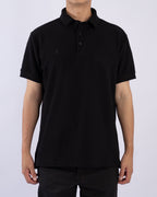 Polo Camisero Regular Negro