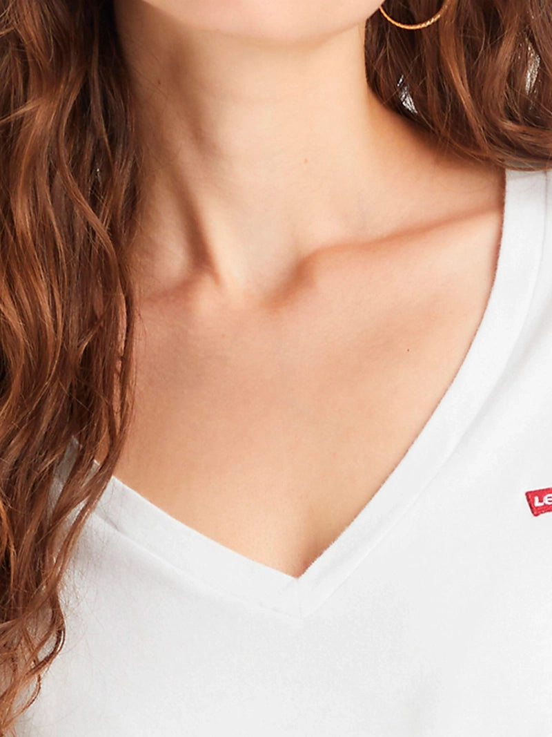PERFECT VNECK WHITE